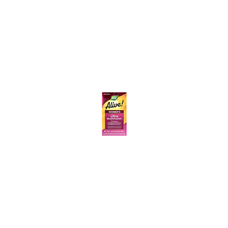 Nature's Way, Alive!, Suplemento ultramultivitamínico para mujeres, 60 comprimidos