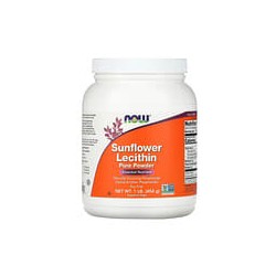 NOW Foods, Lecitina de girasol, Polvo puro, 454 g (1 lb)