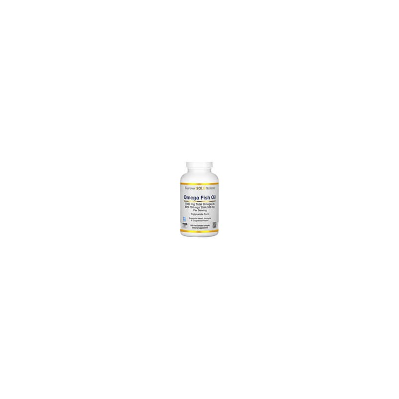 California Gold Nutrition, Aceite de pescado noruego con omega-3, Sabor natural a limón, 180 cápsulas blandas