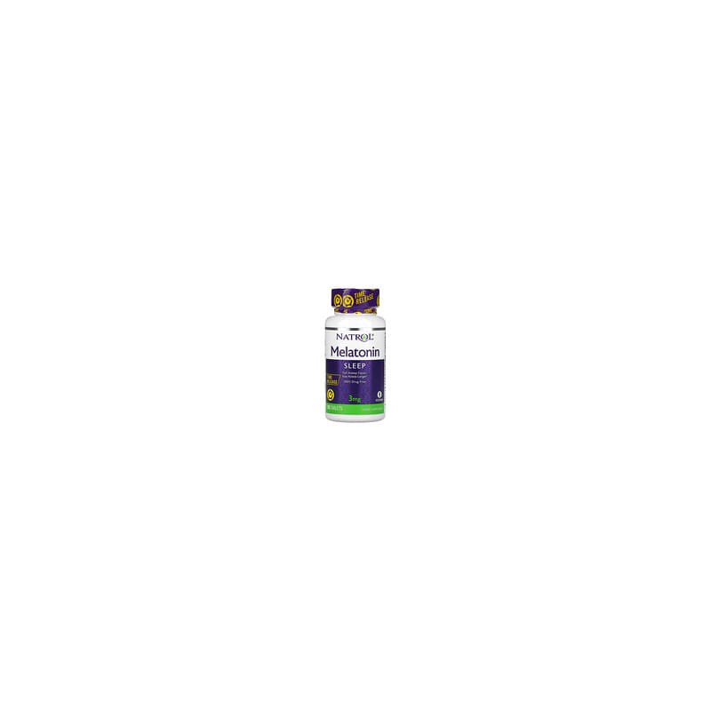 Natrol, Melatonina, Liberación en el tiempo, 3 mg, 100 tabletas