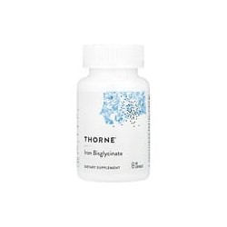 Thorne, Bisglicinato ferroso, 60 cápsulas