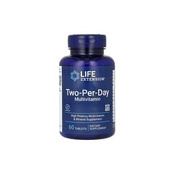 Life Extension, Suplemento multivitamínico de dos comprimidos por día, 60 comprimidos