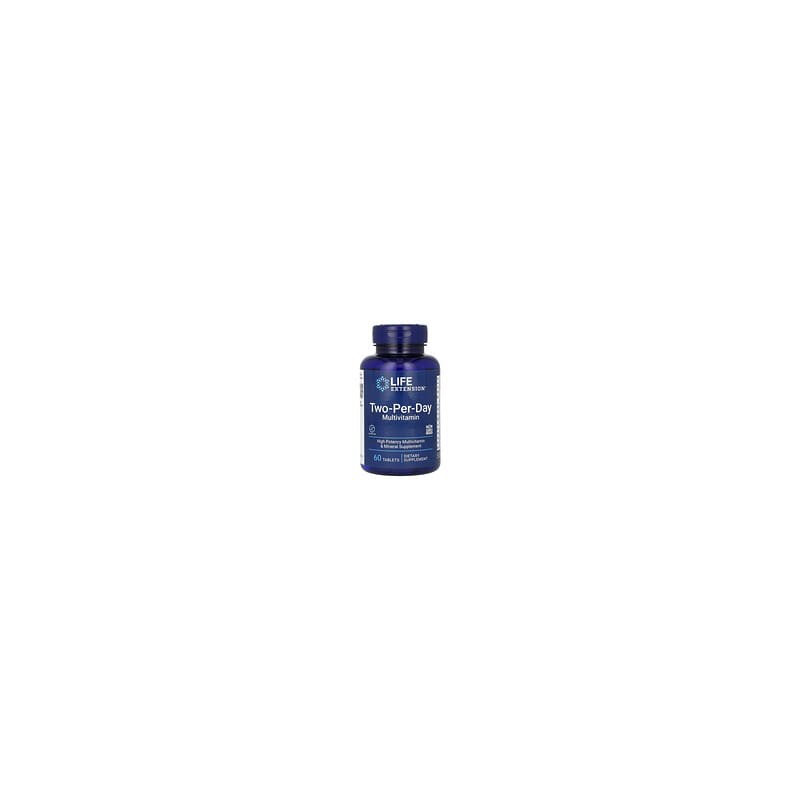 Life Extension, Suplemento multivitamínico de dos comprimidos por día, 60 comprimidos