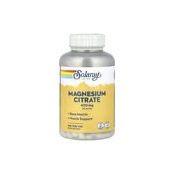 Solaray, Citrato de magnesio, 400 mg, 180 cápsulas vegetales (133 mg por cápsula)