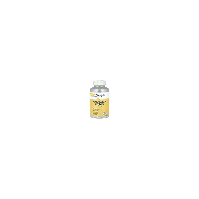 Solaray, Citrato de magnesio, 400 mg, 180 cápsulas vegetales (133 mg por cápsula)