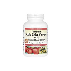 Natural Factors, Vinagre de sidra de manzana, 500 mg, 180 cápsulas
