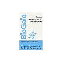 BioGaia, Gastrus para una salud intestinal óptima, Mandarina, 30 comprimidos