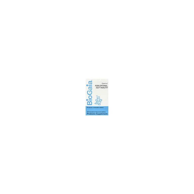BioGaia, Gastrus para una salud intestinal óptima, Mandarina, 30 comprimidos