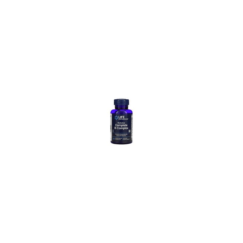 Life Extension, Complejo B completo bioactivo, 60 cápsulas vegetales