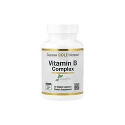 California Gold Nutrition, Complejo de vitaminas B, 60 cápsulas vegetales