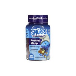 The Smurfs, Gomitas para niños, Sueño reparador, De 3 años en adelante, Baya pitufo, 50 gomitas