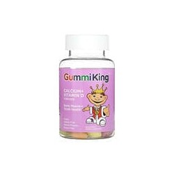 GummiKing, Calcio y vitamina D para niños, 60 gomitas