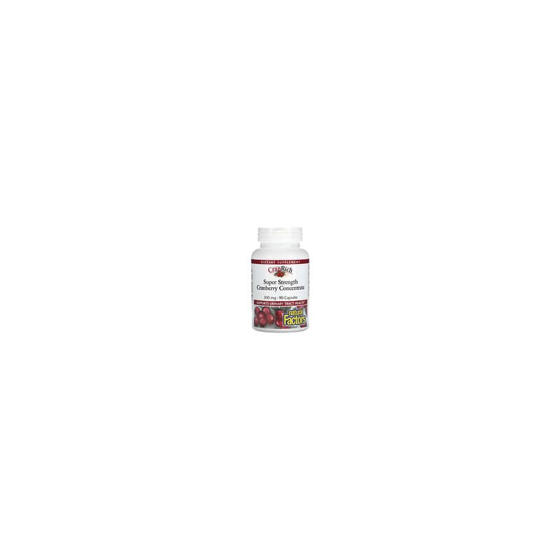 Natural Factors, CranRich, Superconcentración, Concentrado de arándano rojo, 500 mg, 90 cápsulas