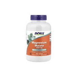 NOW Foods, Malato de magnesio, 1000 mg, 180 comprimidos