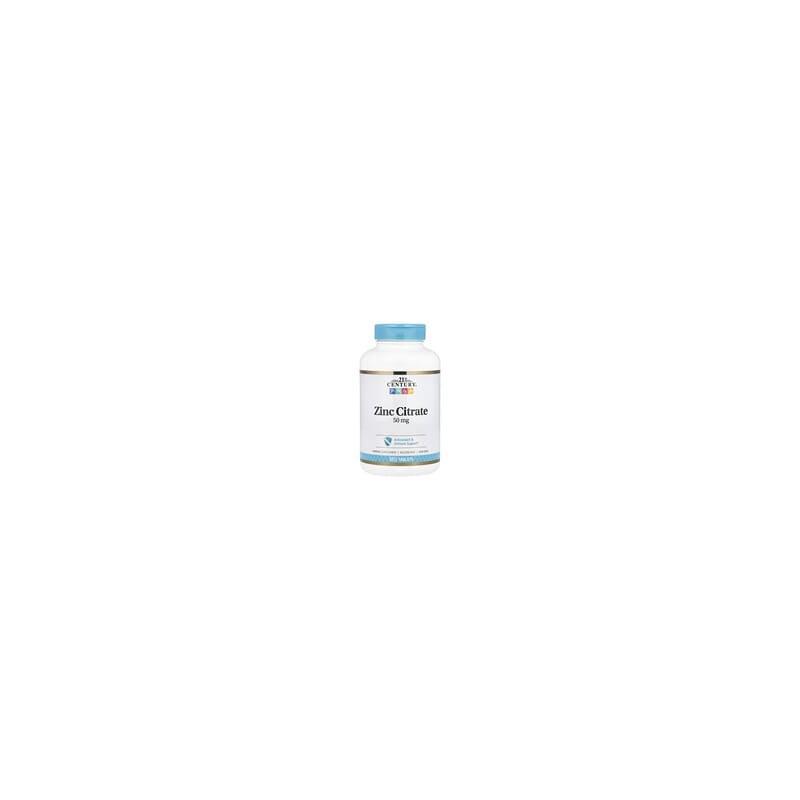 21st Century, Citrato de zinc, 50 mg, 360 comprimidos