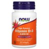 NOW Foods, Vitamina D3, 2000 UI, 30 cápsulas blandas