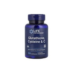 Life Extension, Glutatión, cisteína y vitamina C, 100 cápsulas
