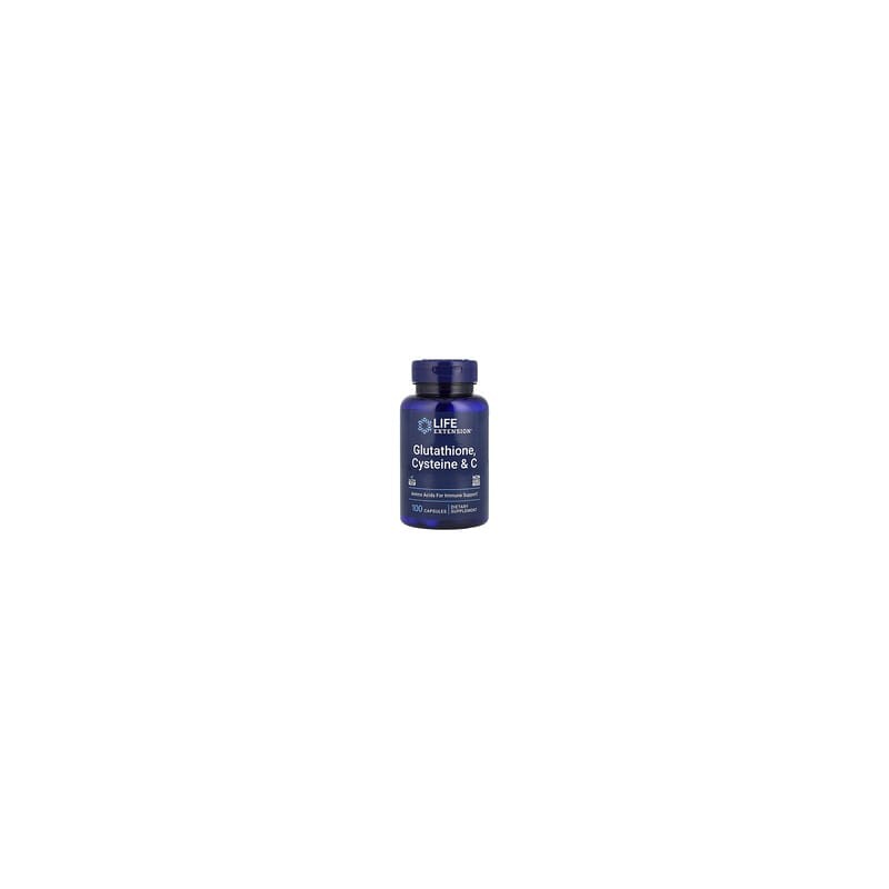 Life Extension, Glutatión, cisteína y vitamina C, 100 cápsulas