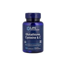 Life Extension, Glutatión, cisteína y vitamina C, 100 cápsulas