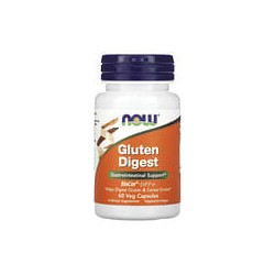 NOW Foods, Gluten Digest, Refuerzo gastrointestinal, 60 cápsulas vegetales