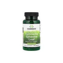 Swanson, Hoja de Gymnema sylvestre, Espectro completo, 400 mg, 100 cápsulas