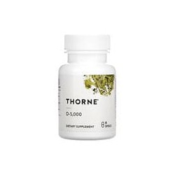 Thorne, Vitamina D 5000, 125 mcg (5000 UI), 60 cápsulas