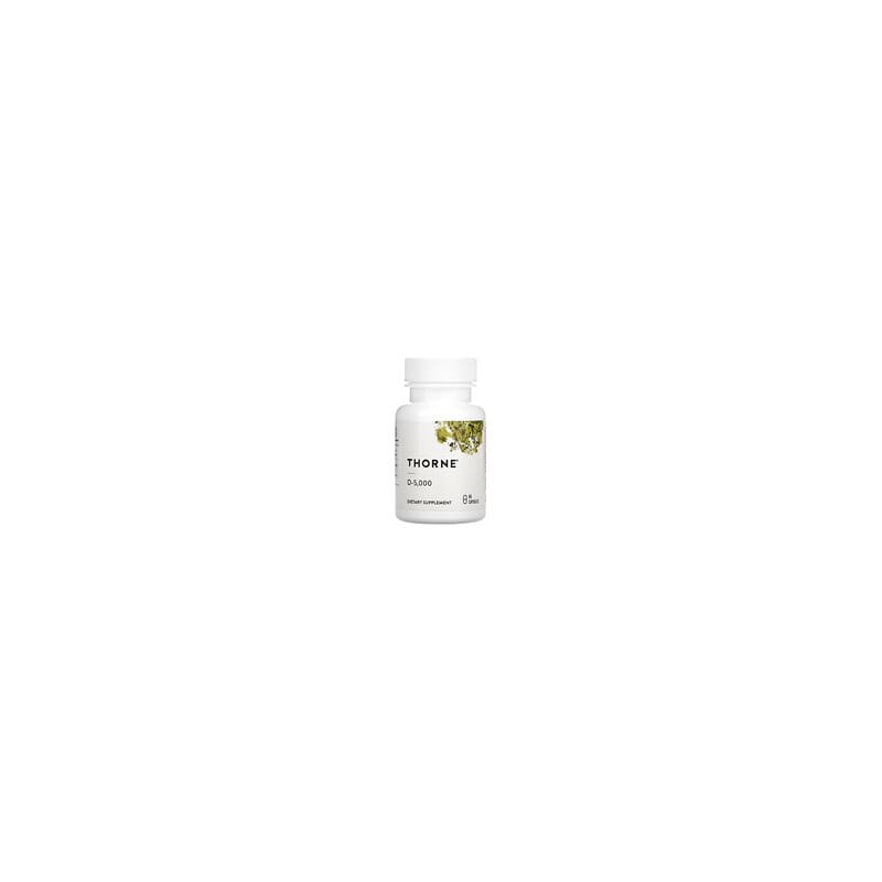 Thorne, Vitamina D 5000, 125 mcg (5000 UI), 60 cápsulas