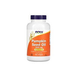 NOW Foods, Aceite de semilla de calabaza, 1000 mg, 200 cápsulas blandas