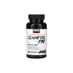 Force Factor, Leanfire PM, Suplemento para quemar grasas durante la noche, 60 cápsulas vegetales