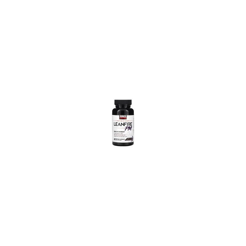 Force Factor, Leanfire PM, Suplemento para quemar grasas durante la noche, 60 cápsulas vegetales
