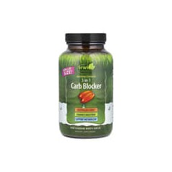Irwin Naturals, 3-in-1 Carb Blocker, Bloqueador de carbohidratos 3 en 1, Potencia máxima, 150 cápsulas blandas