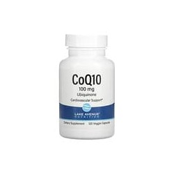 Lake Avenue Nutrition, CoQ10, Ubiquinona verificada por la Farmacopea de EE. UU. (USP), 100 mg, 120 cápsulas vegetales