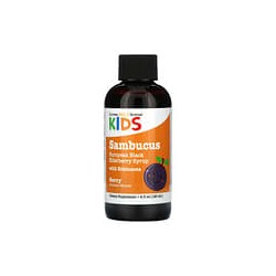 California Gold Nutrition, Sambucus para niños, Jarabe de saúco negro europeo con equinácea, 120 ml (4 oz. líq.)