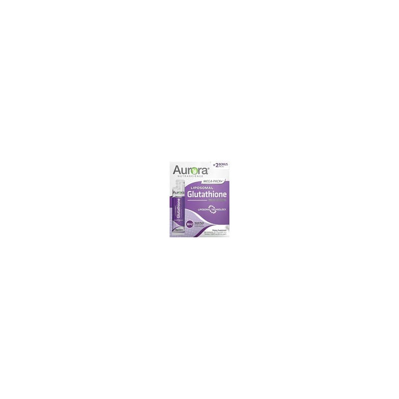 Aurora Nutrascience, Mega-Pack+, Glutatión liposomal, 750 mg, 32 sobres, 20 ml (0,68 oz. líq.) cada uno