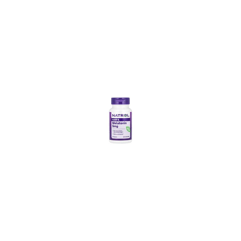 Natrol, Melatonina, Extra Fuerza, 5 mg, 60 tabletas