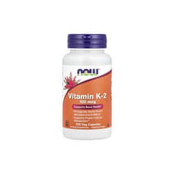 NOW Foods, Vitamina K2, 100 mcg, 100 cápsulas vegetales