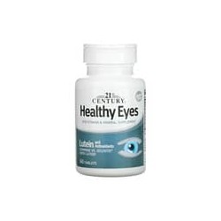21st Century, Ojos saludables, Luteína y antioxidantes, 60 comprimidos