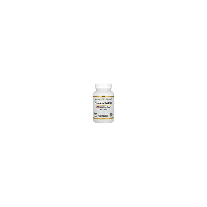 California Gold Nutrition, Aceite de kril prémium con SUPERBABoost, 1000 mg, 60 cápsulas blandas de gelatina de pescado