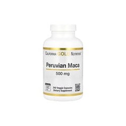 California Gold Nutrition, Maca peruana, 500 mg, 240 cápsulas vegetales
