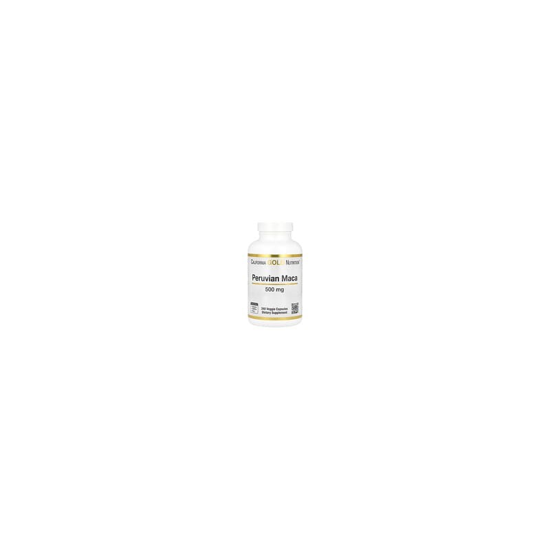 California Gold Nutrition, Maca peruana, 500 mg, 240 cápsulas vegetales