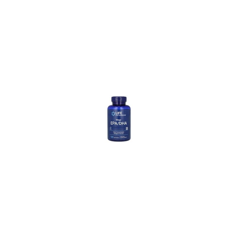 Life Extension, Mega EPA/DHA, 2000 mg, 120 cápsulas blandas (1000 mg por cápsula blanda)