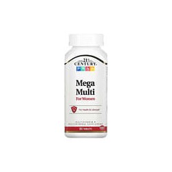 21st Century, Suplemento megamultivitamínico para mujeres, 90 comprimidos