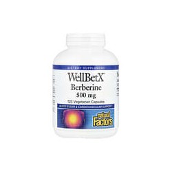 Natural Factors, WellBetX, Berberina, 500 mg, 120 cápsulas vegetales