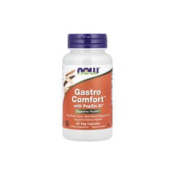 NOW Foods, Gastro Comfort™ con PepZin GI™, Suplemento para favorecer la salud digestiva, 60 cápsulas vegetales