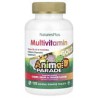 NaturesPlus, Source of Life, Animal Parade Gold, Suplemento multivitamínico y mineral masticable para niños, Sabores naturales s