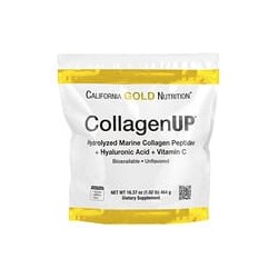 California Gold Nutrition, CollagenUP®, Péptidos de colágeno marino hidrolizado con ácido hialurónico y vitamina C, Sin sabor, 4