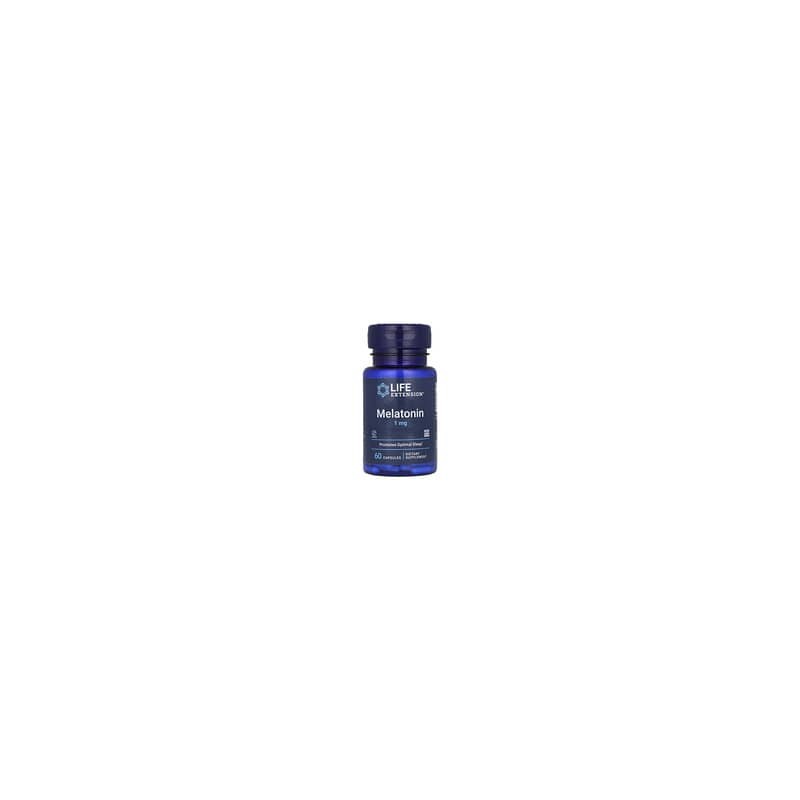 Life Extension, Melatonina, 1 mg, 60 cápsulas