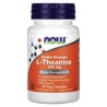 NOW Foods, L-teanina, Doble concentración, 200 mg, 60 cápsulas vegetales
