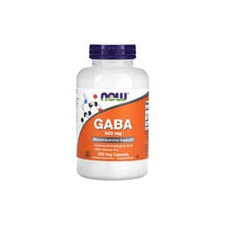 NOW Foods, GABA con vitamina B6, 500 mg, 200 cápsulas vegetales