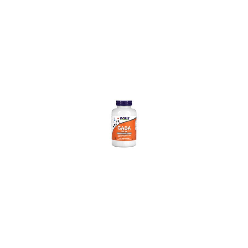 NOW Foods, GABA con vitamina B6, 500 mg, 200 cápsulas vegetales